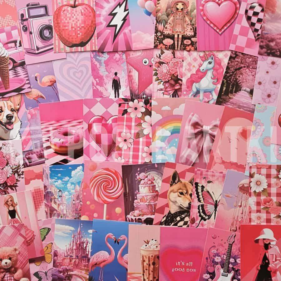 Kartki Różowy Miks 5 szt. 0