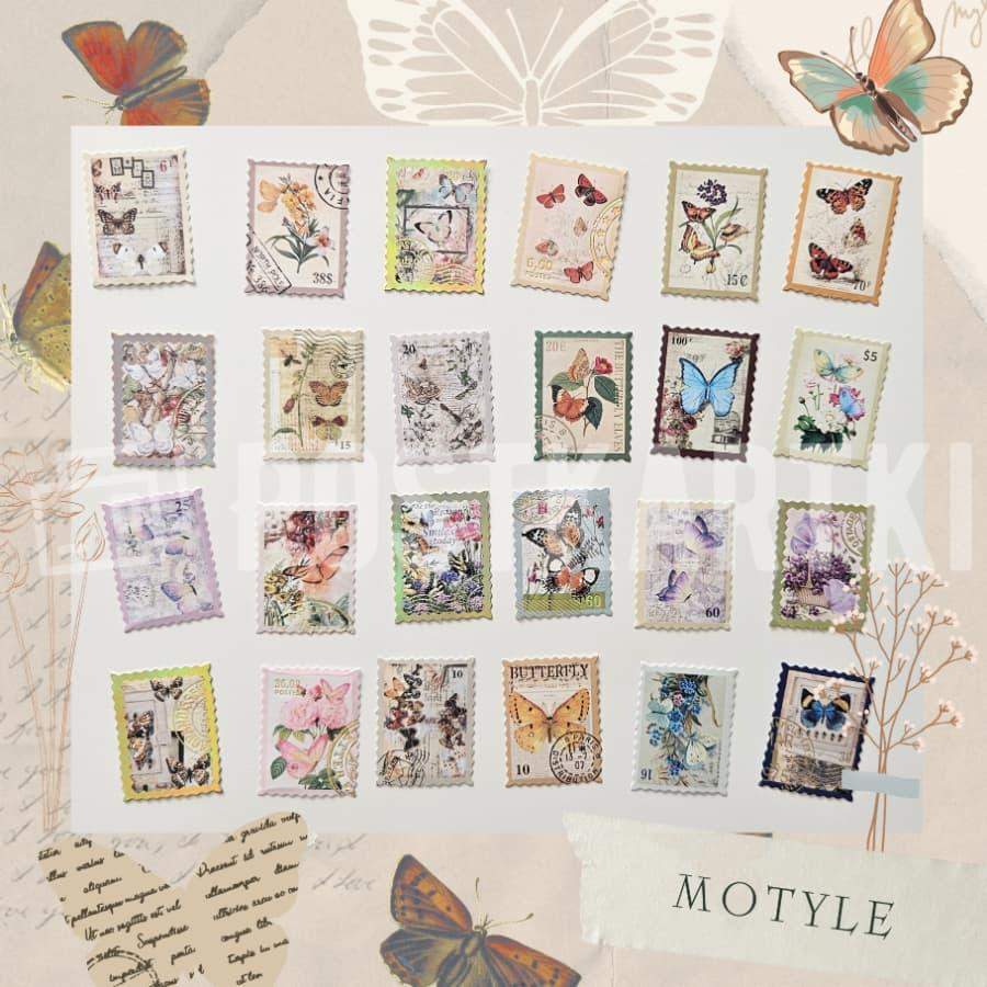 Naklejki imitujące znaczki 15 szt. 3