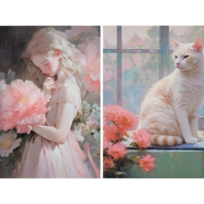 Kartki Dama i Kot 2 szt. Esmeralda