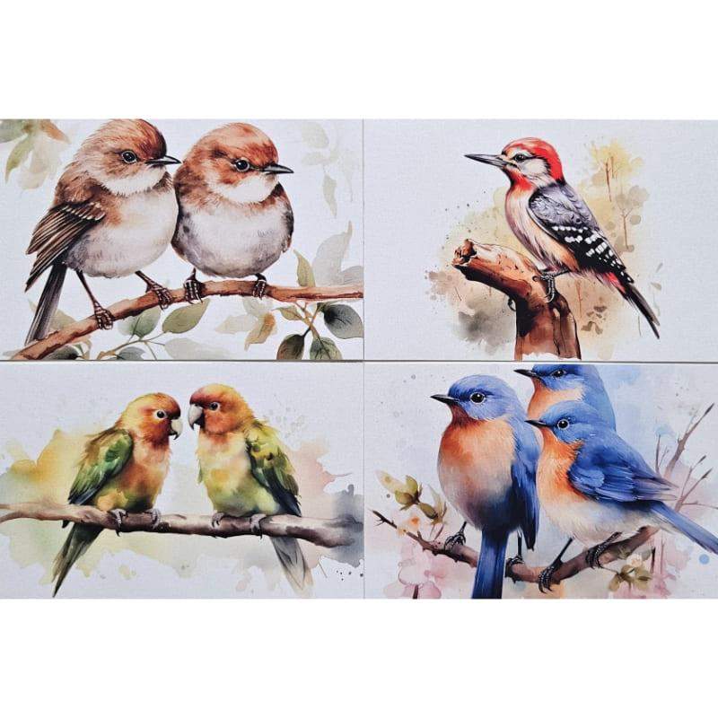 Kartki Magiczna Fauna 4 szt. Ptaki 0