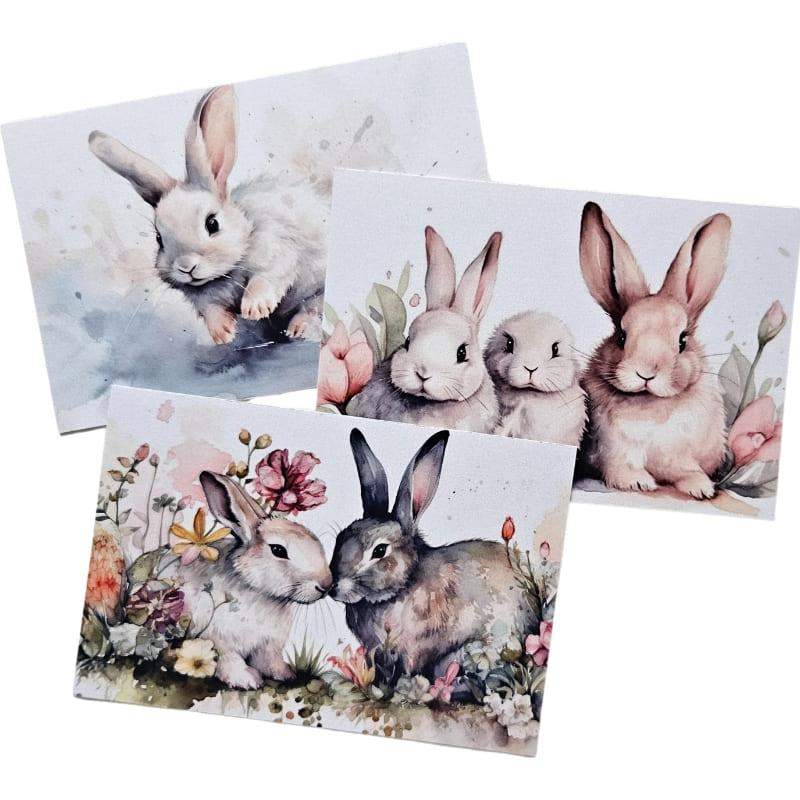 Kartki Magiczna Fauna 3 szt. Królik