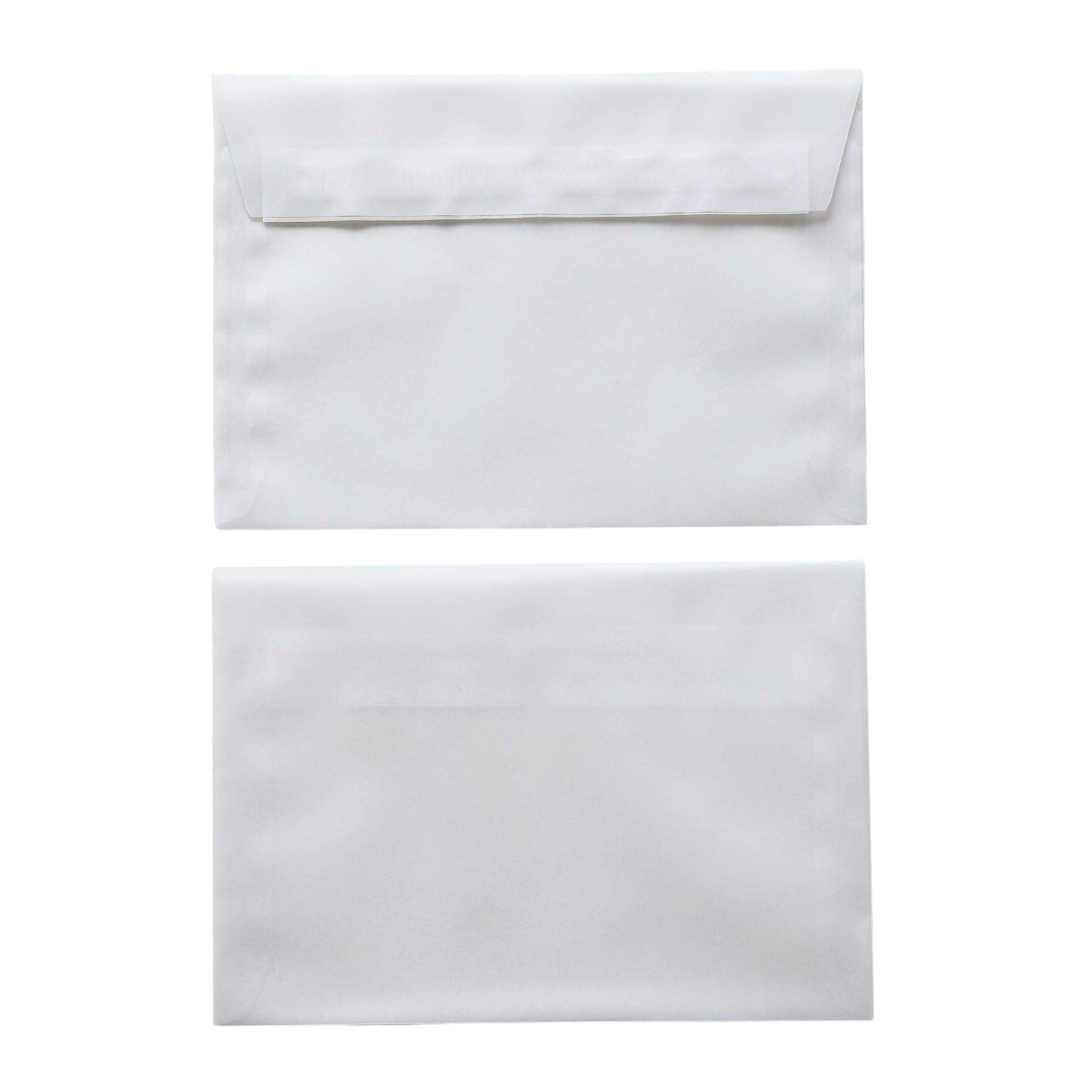 Koperta C6 biała przeźroczysta 0