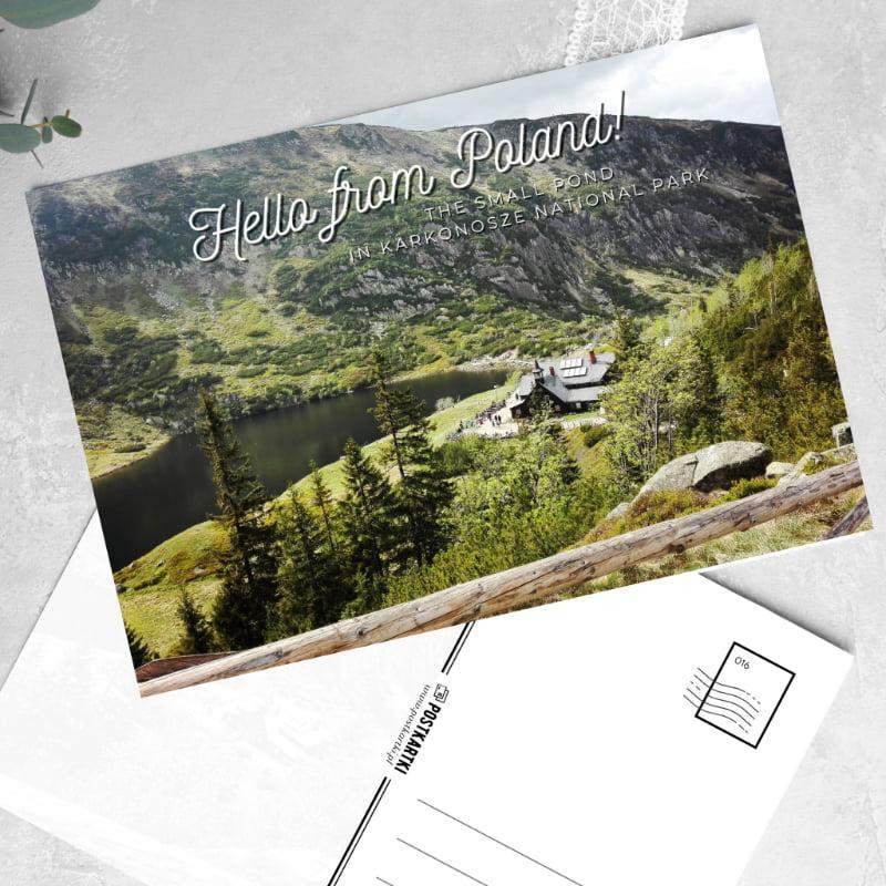 Pocztówka Hello from Poland! The Small Pond in Karkonosze National Park 1 szt. 0