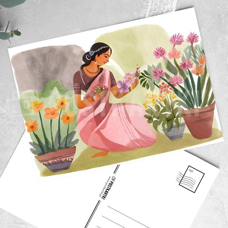 Pocztówka W Moim Ogrodzie 1 szt. Wzór nr 1 0