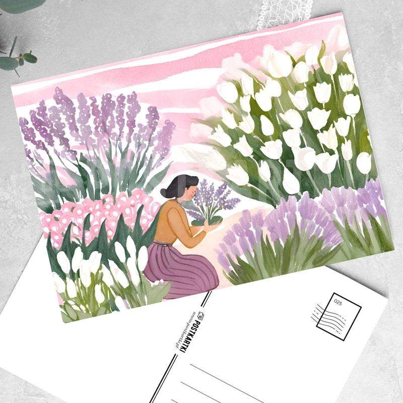 Pocztówka W Moim Ogrodzie 1 szt. Wzór nr 5 0