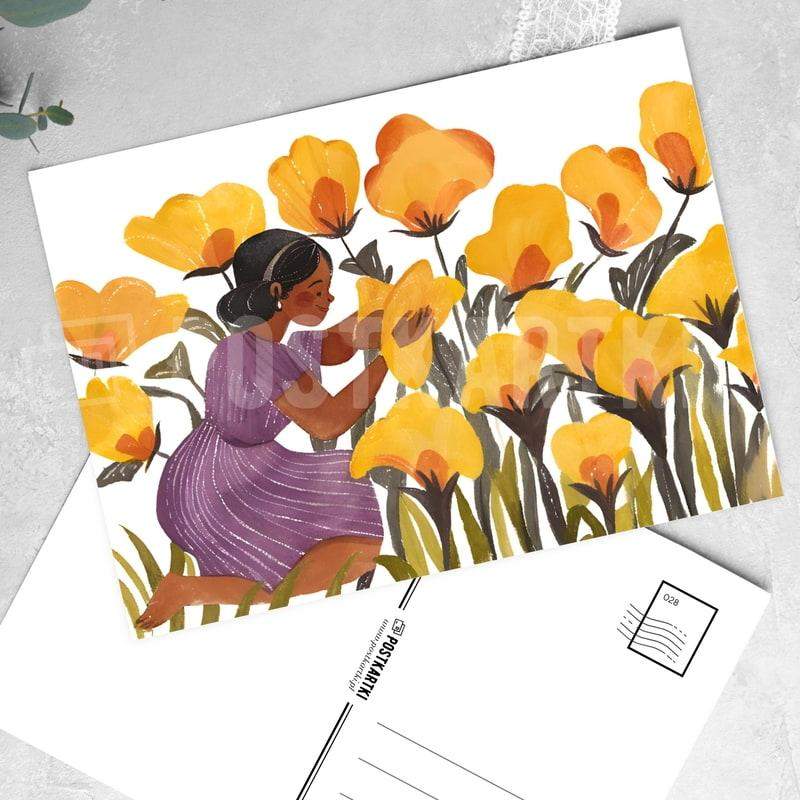 Pocztówka W Moim Ogrodzie 1 szt. Wzór nr 8 0