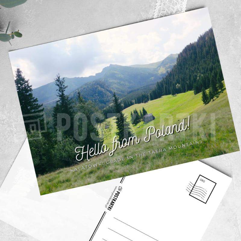 Pocztówka Hello from Poland! Kalatówki Glade in the Tatra Mountains 1 szt. 0