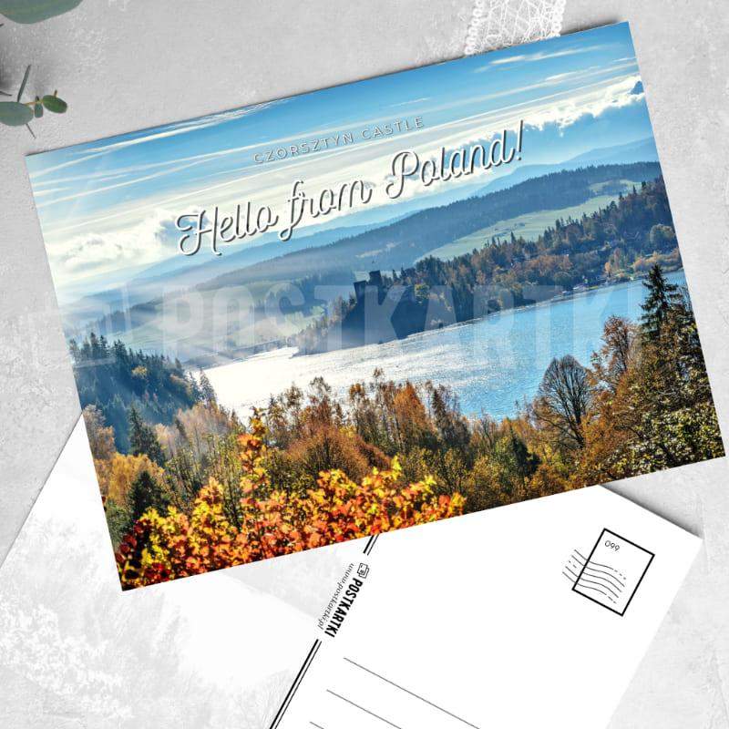 Pocztówka Hello from Poland! Czorsztyn Castle 1 szt. 0