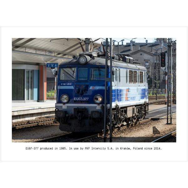 Pocztówka Lokomotywa EU07-377 1 szt. 0
