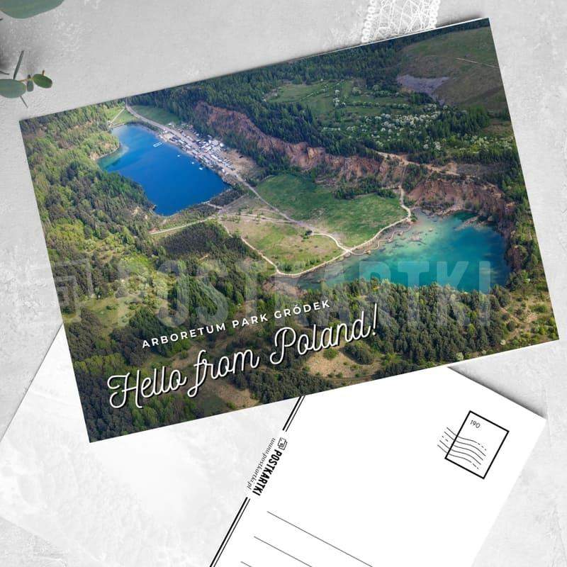 Pocztówka Hello from Poland! Arboretum Park Gródek in Jaworzno 1 szt. 0