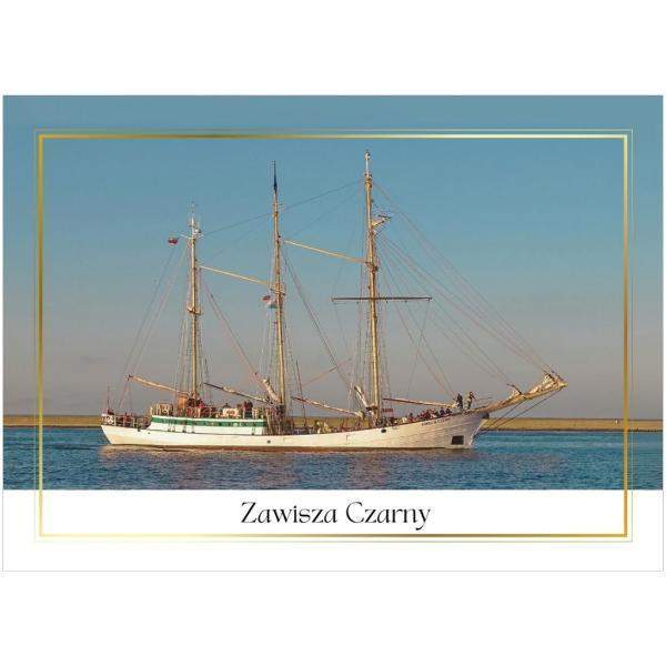 Pocztówka Szkuner Zawisza Czarny 1 szt. 0