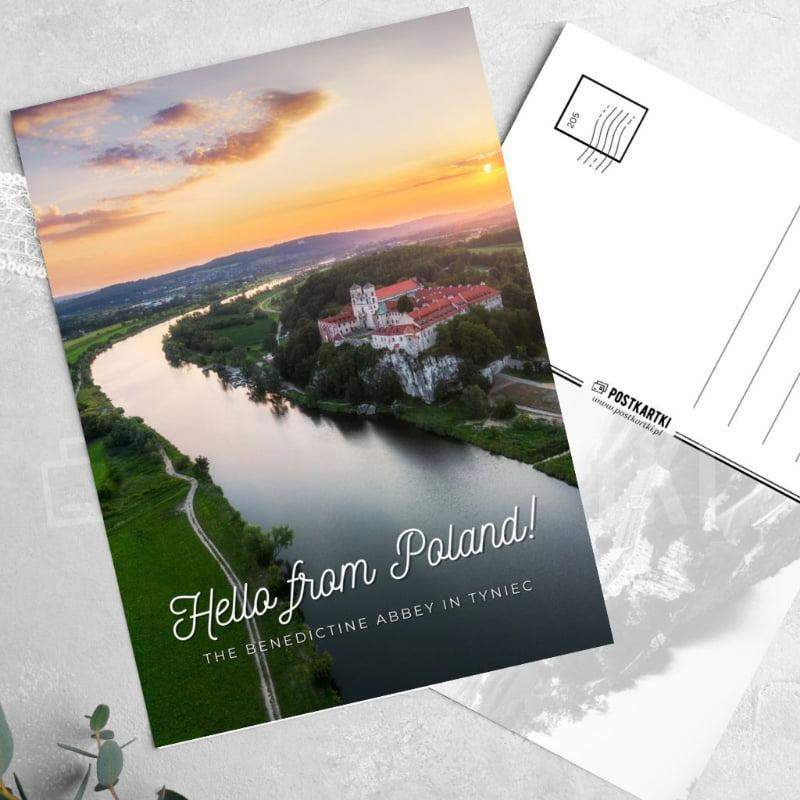 Pocztówka Hello from Poland! The Benedictine Abbey in Tyniec 1 szt. 0