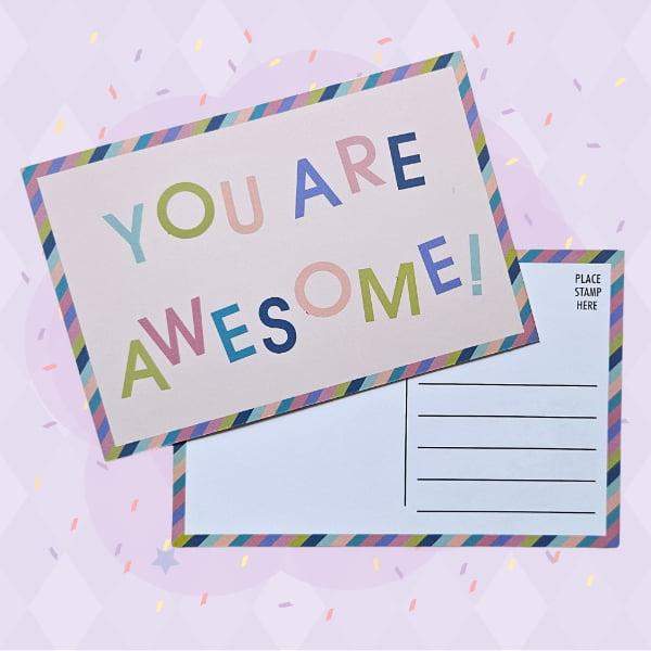 Kartka 1 szt. You Are Awesome 0
