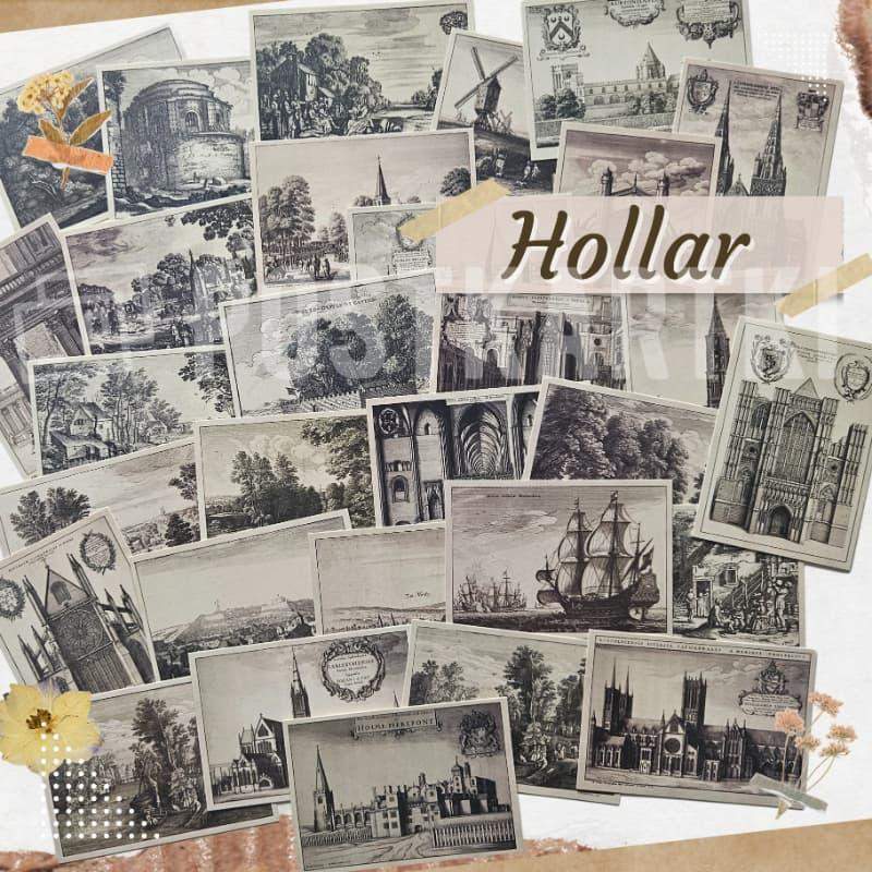 Pocztówki Obrazy Hollar 3 szt. 0