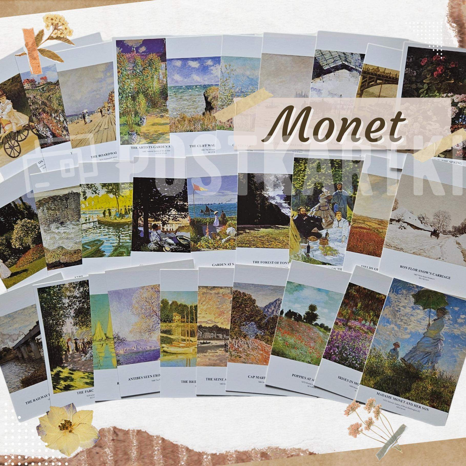 Pocztówki Obrazy Monet 3 szt. 0